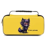 Etui pochette Switch lite jaune chat mystique 1 personnalisee