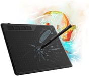 S620 Tablette Graphique 6,5x4 Pouces de Sensibilité à la Pression de Niveau 8192 avec Stylet Passif et 4 Touches de raccourcis pour Dessiner et Jouer OSU