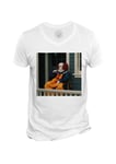 T-Shirt Homme Col V Tim Curry Clown It Stephen King Cinema Film D'horreur