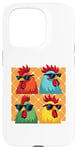 iPhone 15 Pro Chicken Sunglasses Animal Farm Funny For Farmer Men Women Case