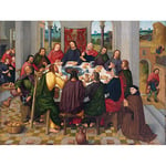 Artery8 Master Amsterdam Death Virgin Last Supper Painting Premium Wall Art Canvas Print 18X24 Inch