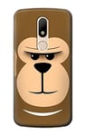 Cute Grumpy Monkey Cartoon Case Cover For Motorola Moto M