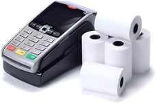 Double Dragon, 57 x 40 mm Premium Thermal Paper Till Receipt Roll for EPOS, POS Terminal, PDQ Credit Card Machine, Cash Register [Pack of 100]