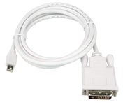 PremiumCord Mini DisplayPort to DVI M/M Adapter Cable 1 m Mini DP to DVI-D 1.1 up to 1.65 Gbps Video FULL HD 1080p White