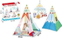 Leantoys Baby Tipi Tält Med Bollar 20 Delar