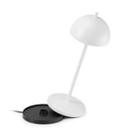 LA VILLE LUMIÈRE EvaG Lampe de Table Rechargeable Sans Fil - Lampe LED à Intensité Variable Tactile pour Intérieur/Extérieur IP65 - Température de 2200 à 3000K, Longue Durée, Aluminium, Noir