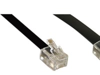 Inline 18866, 6 M, Rj45, Rj11, Svart, Hane/Hona-Kontakt