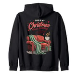 This Is My Christmas Movie Watching Shirt Funny Holiday Tee Zip Hoodie