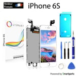 OuiSmart® ECRAN LCD POUR IPHONE 6S BLANC RETINA + VITRE TACTILE COMPLET SUR CHAS