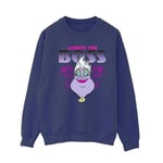 Disney Womens/Ladies The Little Mermaid Ursula Mum Is The Boss Sweatshirt (Navy Blue) material_Synthetic - Size 2XL