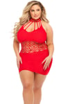 Rich B Phase Dress Red Queen Size