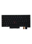 Lenovo - notebook replacement keyboard - with Trackpoint UltraNav - French - Bærbar tastatur - til udskiftning - Fransk - Sort