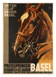 SPORT CHEVAUX REITER CLUB BEIDER BASEL Rmow-POSTER 80x110c d'une AFFICHE VINTAGE