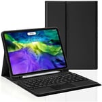 Galaxy Tab S6 Lite 10,4 tum 2020 Modell Sm-p610 Sm-p615 Tangentbordfodral Med Spårplatta Söt Rund Tangent Färg Tangentbord Avtagbart Bluetooth Touch Tangentbord Black