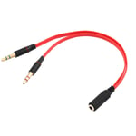 Stereo 3.5mm Female Mini Jack to 2 Male RCA Adapter Y Cable Gold Tone