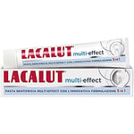 Lacalut Multi-Effect – Dentifrice blanchissant au fluor 75 ml – Formulation 5 en 1 (Rinforza émail, tonifie les gencives, prévient les caries, les dents blanches et l'haleine fraîche) une hygiène