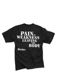 Rothco T-shirt - 'Pain is weakness leaving the body' (Svart, 2XL) 2XL Svart