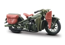 1:24 Harley Davidson Motorcykel - 1942 WLA FlatHead - Militärgrön