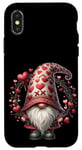 iPhone X/XS Love Gnome Valentines Day Wreath For Her With Cute Hearts Case