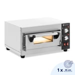 Royal Catering Elektrisk pizzaovn - 1 x 35 cm kammer 2000 W ildleire murstein