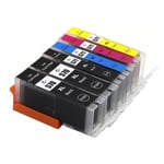 Set 5 PGI570XL CLI571XL & 1x Extra PGI570XL Black Ink Cartridge For Canon TS5051