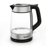 Tefal KI6058 Glass Kettle, bouilloire électrique, graduation, capacité de 1,7 l, facile à nettoyer, noir