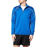 uhlsport Stream 22 1/4 Zip Top Type de Haut Enfant, Bleu Azur/Jaune, 12 Ans