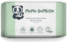 Mama Bamboo Eco Baby Wipes (60 wipes) 360g-12 Pack