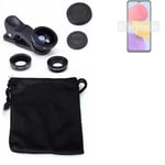 For Samsung Galaxy M13 Camera Set Fish Eye Wide Angle Macro Lens 