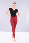 Freddy WR.UP® Ecoleather Super Skinny Regular Waist - Red - M