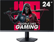 Ecran Pc Gamer 24 Pouces,165Hz 1080P 1Ms Ips,Adaptive Sync,Moniteur Pc Hdmi,Angle De Vision De 178°,Montage Mural Vesa (Fhd 1920X1080,Displayport) Noir