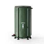 Wiltec Récupérateur eau de pluie pliable 100L Citerne souple Robinet Couvercle