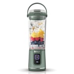 Ninja Blast Blender portable, 530 ml, couvercle résistant aux fuites et bec verseur, mini blender sans fil puissant, rechargeable, smoothies, shakes, mixe fruits et glaçons, Bleu Denim, BC151EUNV