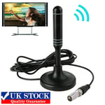 UK Best Portable TV Antenna Indoor Outdoor Digital HD Freeview Aerial Ariel.