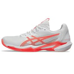 ASICS Women's Solution Speed FF 3 Clay Sneaker, White/Sun Coral, 5.5 UK