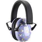 Procase Casque Anti Bruit Enfant, Casque Pliable Réglable Confortable, avec Une Atténuation de SNR 34dB, Serre-tête Souple pour Milieu Bruyant ou Stressant-Licorne