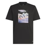 adidas Homme All Day I Dream About Summer (A.D.I.D.A.S.) Graphic Tee, Black, XL