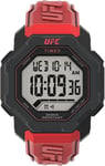 Mens Timex Official UFC Knockout Digital Chrono Alarm Red Indiglo Light Watch