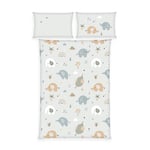 babybest® Sengetøy i flanell Elephants 100 x 135 cm