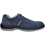 Chaussures de sécurité Goodyear en cuir suédé Bleu, antidérapantes et protection composite, Taille 37