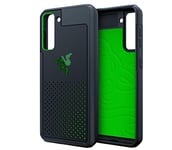 Razer Arctech Pro Black pour Samsung Galaxy S21 - Coque de protection avec technologie de refroidissement Thermaphène (protection contre les chutes de 3 mètres, antibactérien) Noir