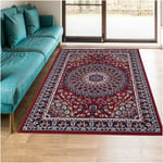 Unamourdetapis - Tapis oriental 120x170 crème et rouge rectangle motif ethnique AF1 rosor