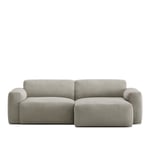 NO GA - Brick 2-Seater Chaise Lounge Right - Shadow Khaki - Sohvat - NO GA Studio - Harmaa