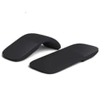 Microsoft Arc Mouse Bluetooth-mus för PC-bärbara datorer Kompatibel med Windows Mac Chrome OS (tunn lätt bärbar taktil) - Svart