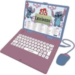 Lexibook Ordinateur Éducatif Bilingue Disney Stitch124 Activités (Français/Anglais)