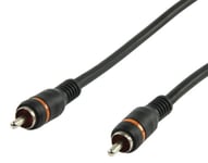 2m Digital Coax Audio Cable RCA Phono Male for TV Amplifier Speaker Soundbar