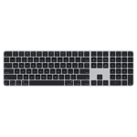 Apple Magic Keyboard med Touch ID och numerisk del för Mac-modeller med Apple Silicon – engelskt (USA) – svarta tangenter