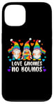 Coque pour iPhone 13 Fierté LGBT, Nains de jardin, Couleurs arc-en-ciel