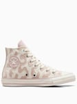 Converse Junior Lavish Leopard Chuck Taylor All Star Trainers, White, Size 5 Older