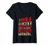 Womens 1984 Was Not Meant To Be An Instruction Manual V-Neck T-Shirt